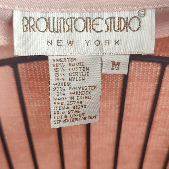 Brownstone Studio New York Sweater, Pink, Medium - Picture 5 of 6